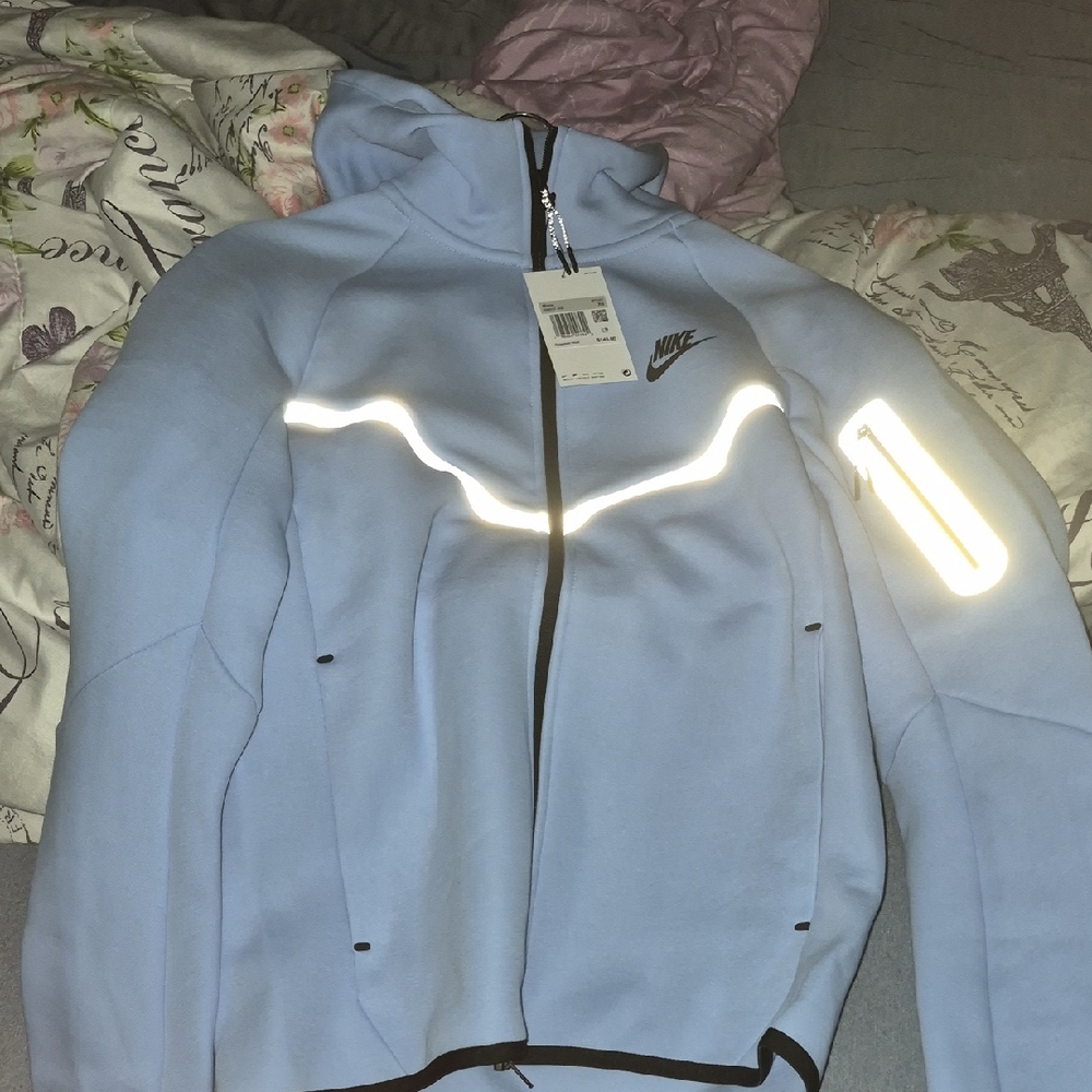 Nike Sky Blue Reflective Hoodie